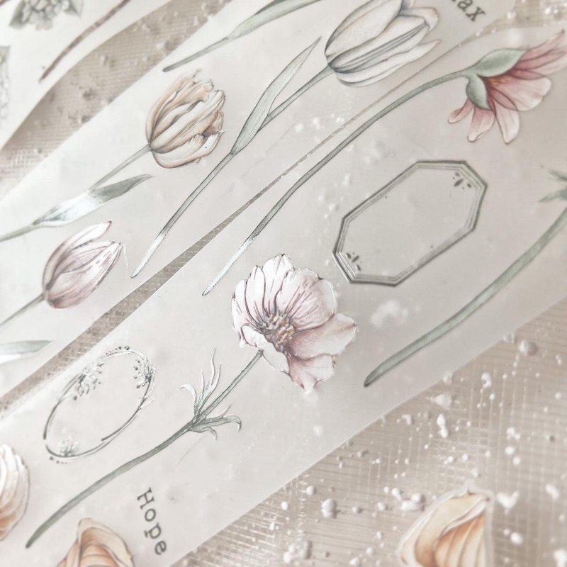 

Sample Slowly Crystal PET Tape by Journal Pages X Loidesign 0,5 m