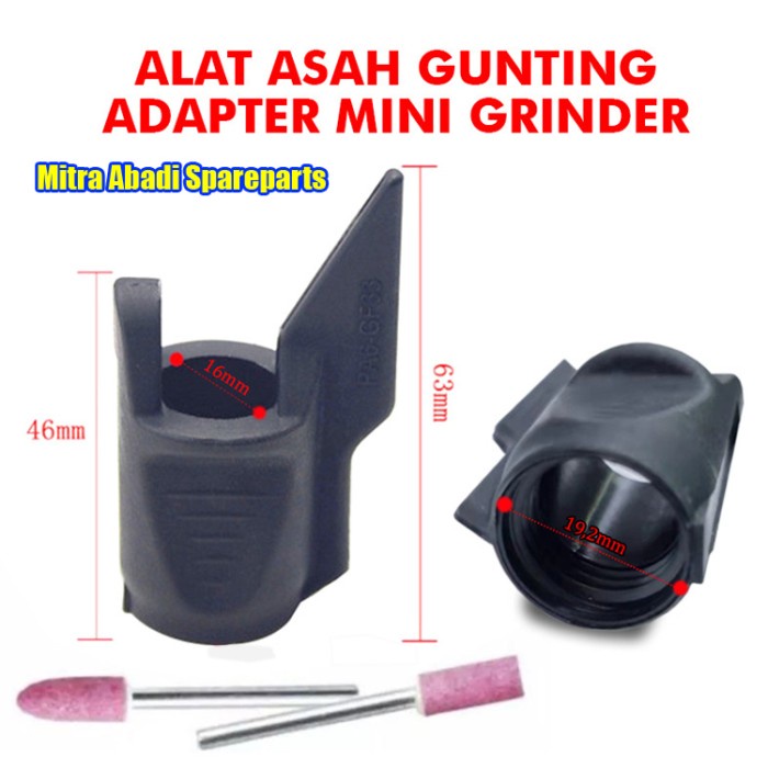 

Berkualitas Guide Sharpening Scissor Mini Grinder Alat Asah Gunting Adapter Berkualitas