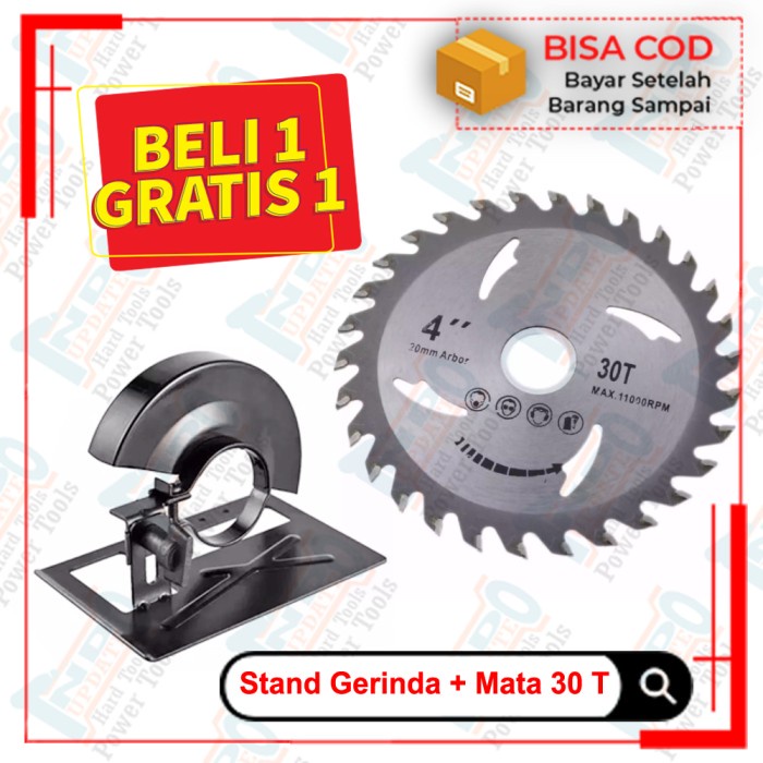 Dudukan Gerinda Holder Potong Kayu Mata Gergaji Bulat Serkel 30T