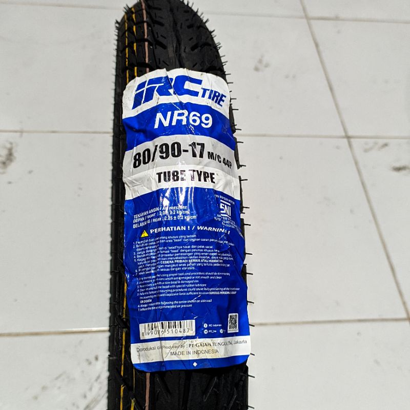 Ban Luar IRC 80/90-17 NR69 Sepeda Motor
