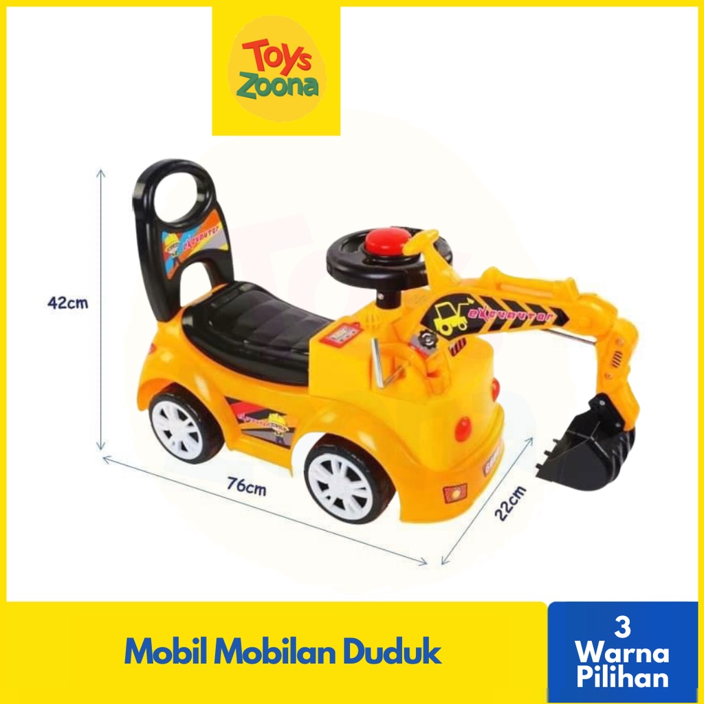 NEW! ToysZoona Mobil Mobilan Duduk Ride On Excavator / Mainan Mobil Mobilan Dorong / Mainan Mobil Duduk