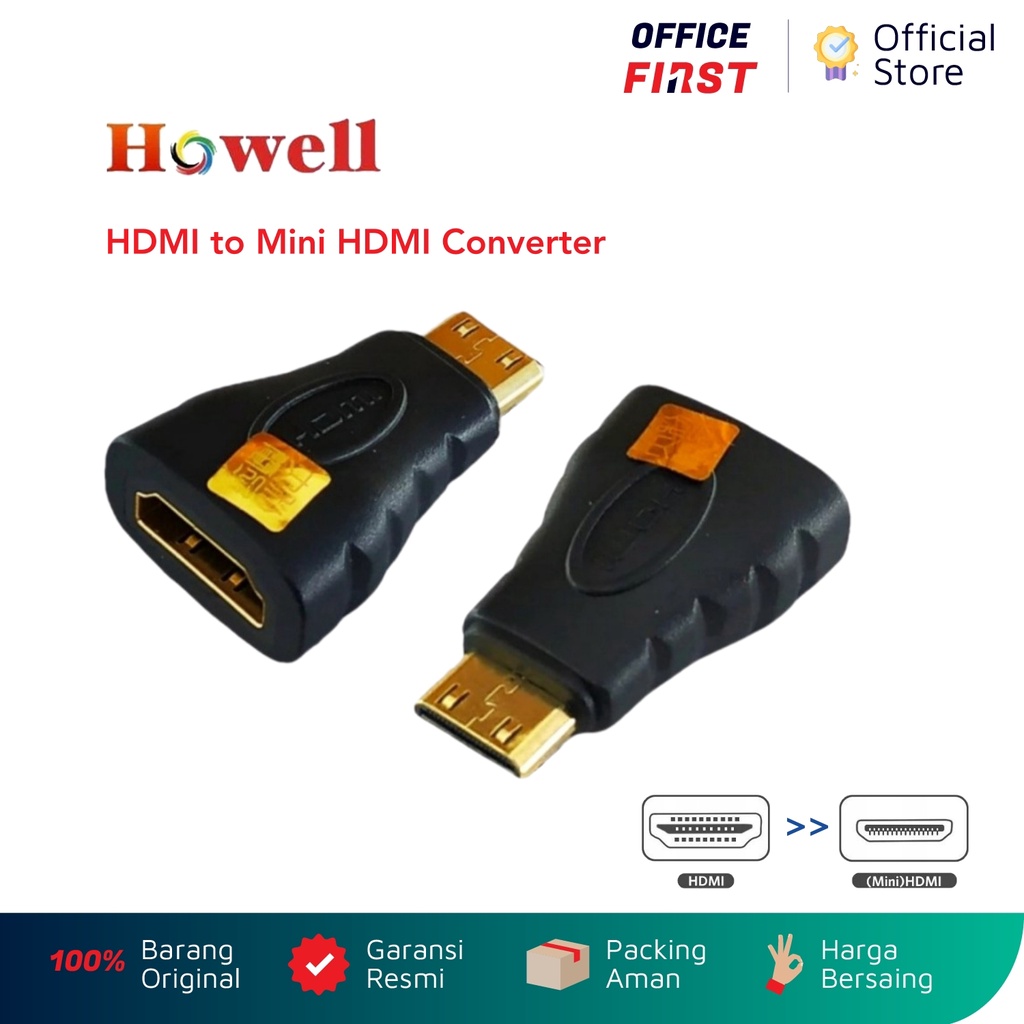 Howell HDMI to Mini HDMI Converter Konverter Connector Konektor