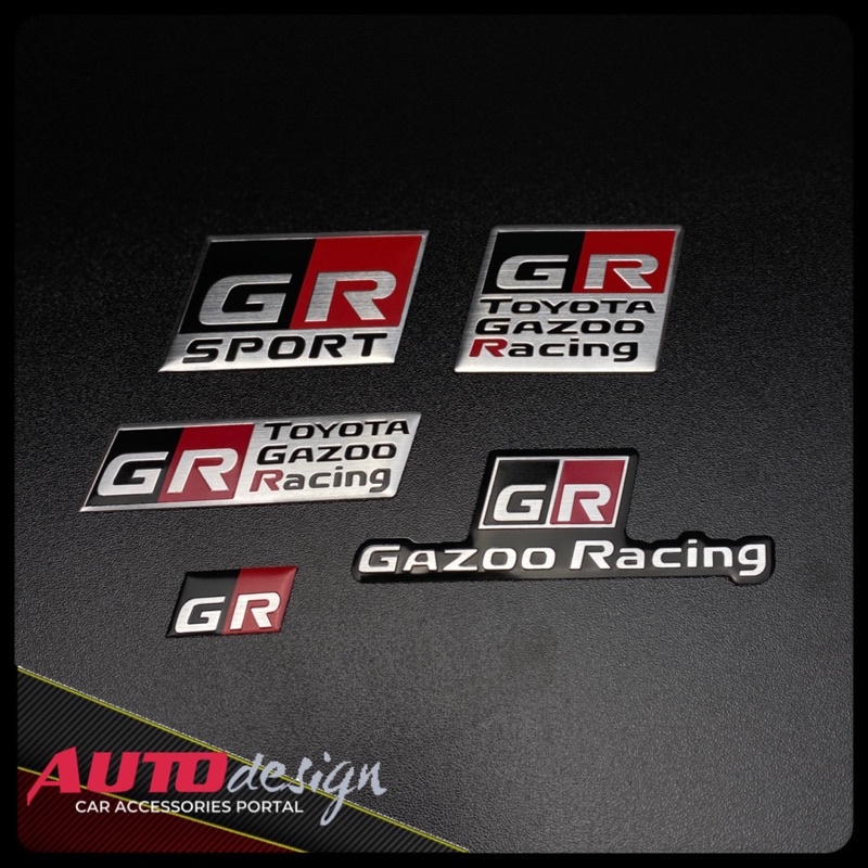 GR SPORT GAZOO RACING Emblem Mobil Toyota Alumunium Sheet