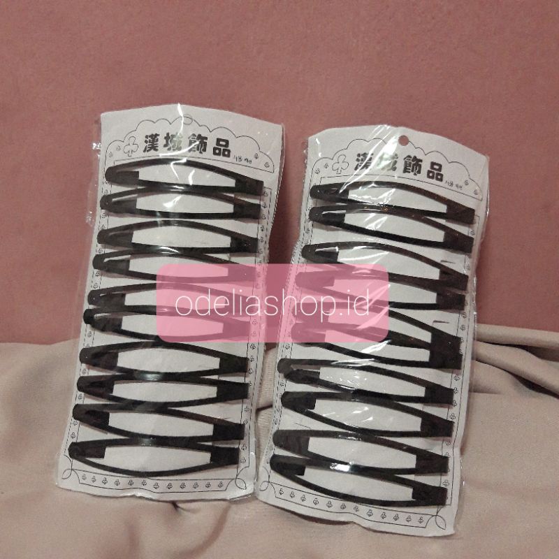 Jepit Rambut Tiptop / Jepit Rambut Polos / Jepit Rambut Korea / Jepit Rambut hitam polos / Jepit ram