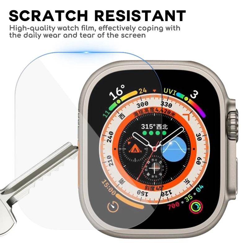 Pelindung Layar Tempered Glass HD 3D Curved 49mm Untuk Apple Watch Ultra 49mm