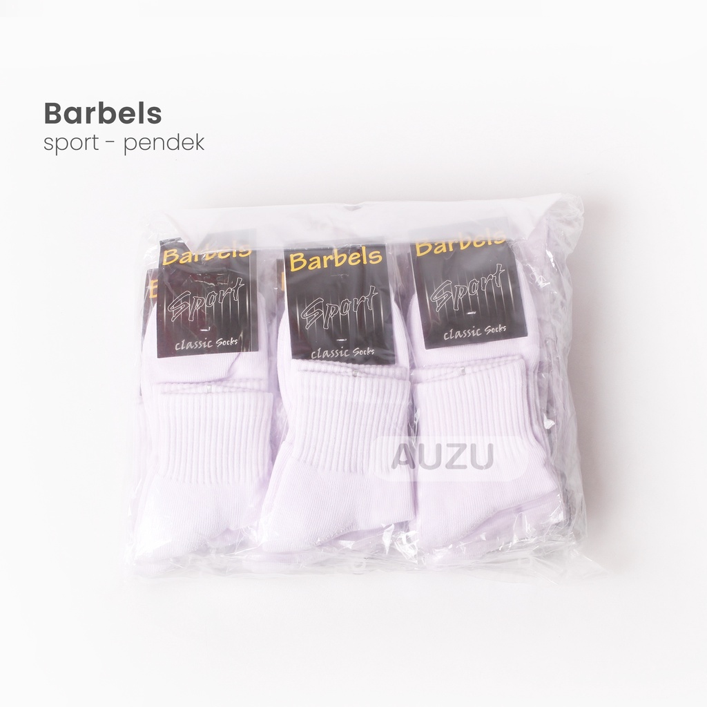 (1 LSN) KAOS KAKI BARBELS SPORT PENDEK - GROSIR KAOS KAKI BOGOR