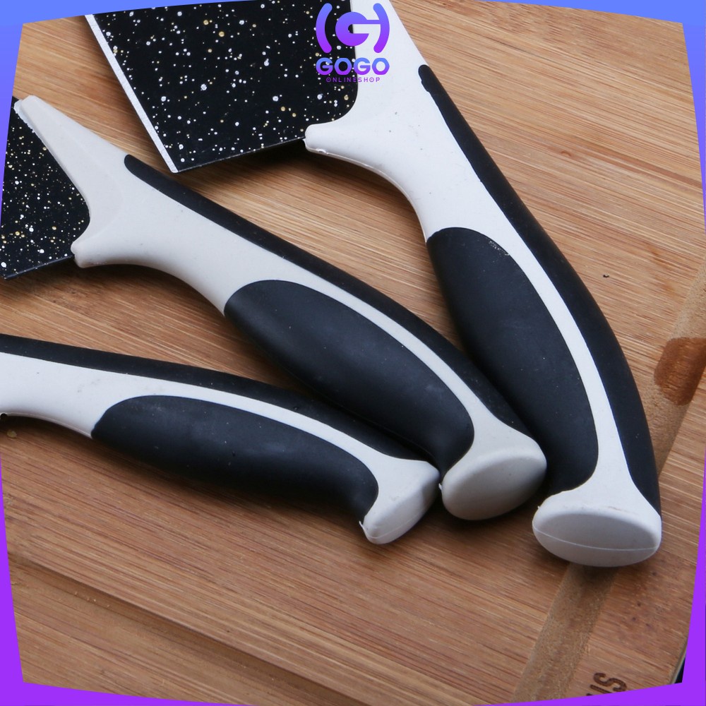 GOGO-C443 Pisau Dapur Set 5in1 Multifungsi / Pisau Keramik Serbaguna Pengupas Buah Dan Sayur Kitchen Knife Set Ceramik Peeler