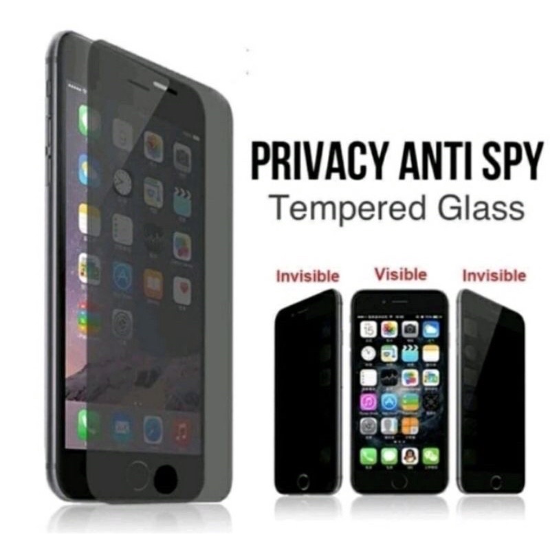 Tempered Glass Spy Anti Gores Matte Privacy Full Layar Premium