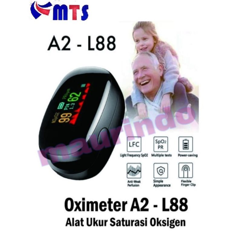 Fingertip Pulse Oximeter - Oximeter A2 L88 Saturasi Oxymeter