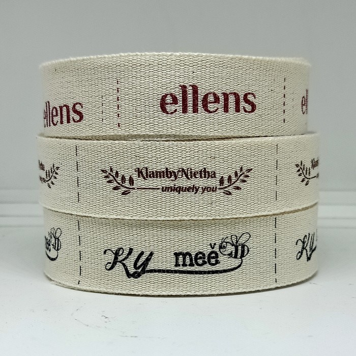 Bordir Sablon Label Katun Piterban Uk. 4 Cm