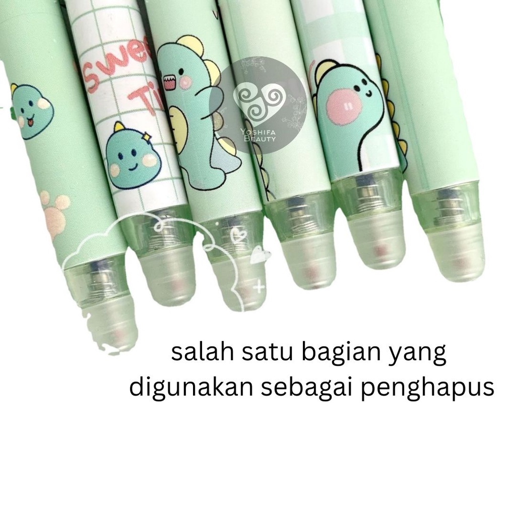 Pulpen Mekanik  Eraseable | Pulpen Fancy  | Pulpen Eraseable Motif Lucu yang Bia di Hapus | Pulpen Cetek Bisa Dihapus