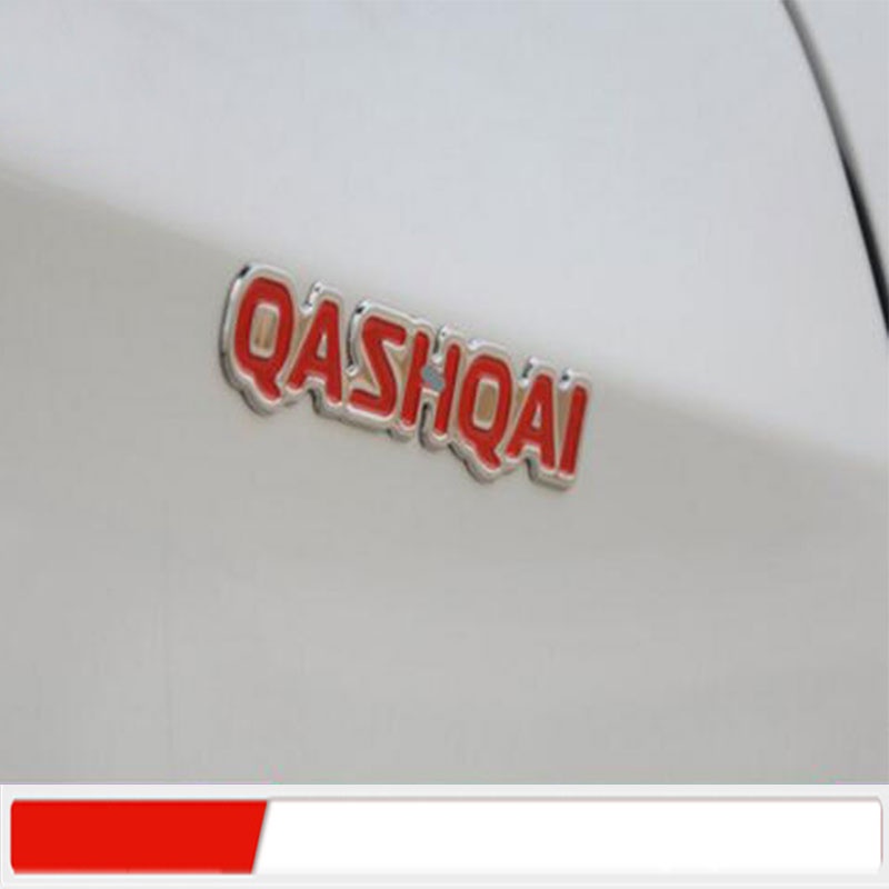 2pcs Stiker Emblem / Badge Untuk Bagasi Mobil Nissan Qashqai