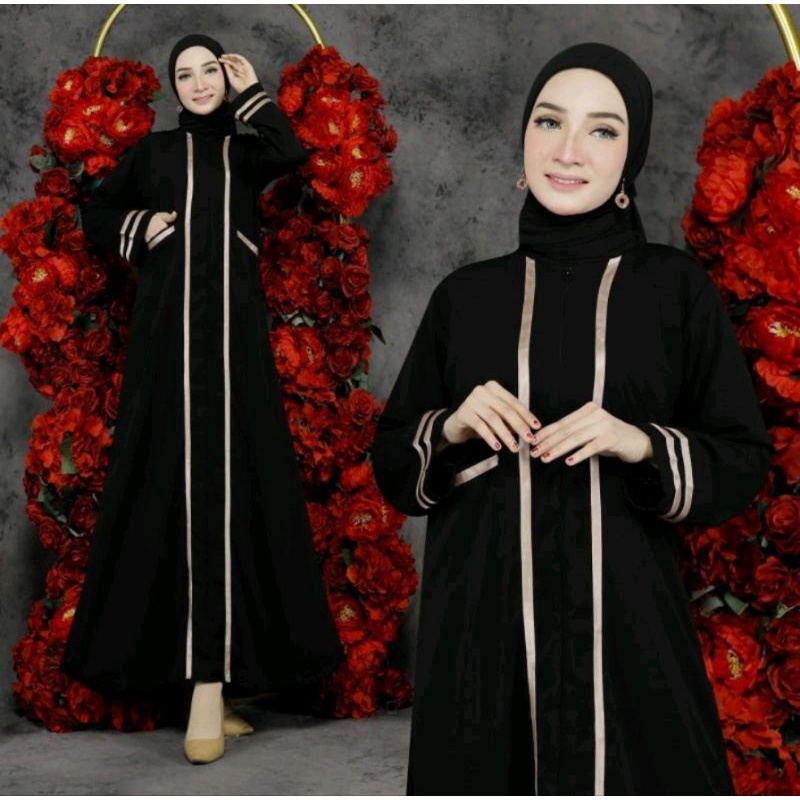 Jual Abaya Hitam Turkey Gamis Maxi Dress Arab Saudi Bordir Turkey India Dubai List Style 