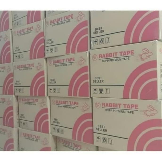 

KHUSUS GOJEK!! Lakban Rabbit Tape 45mm x 100 yard / Kualitas Ok (Dus)