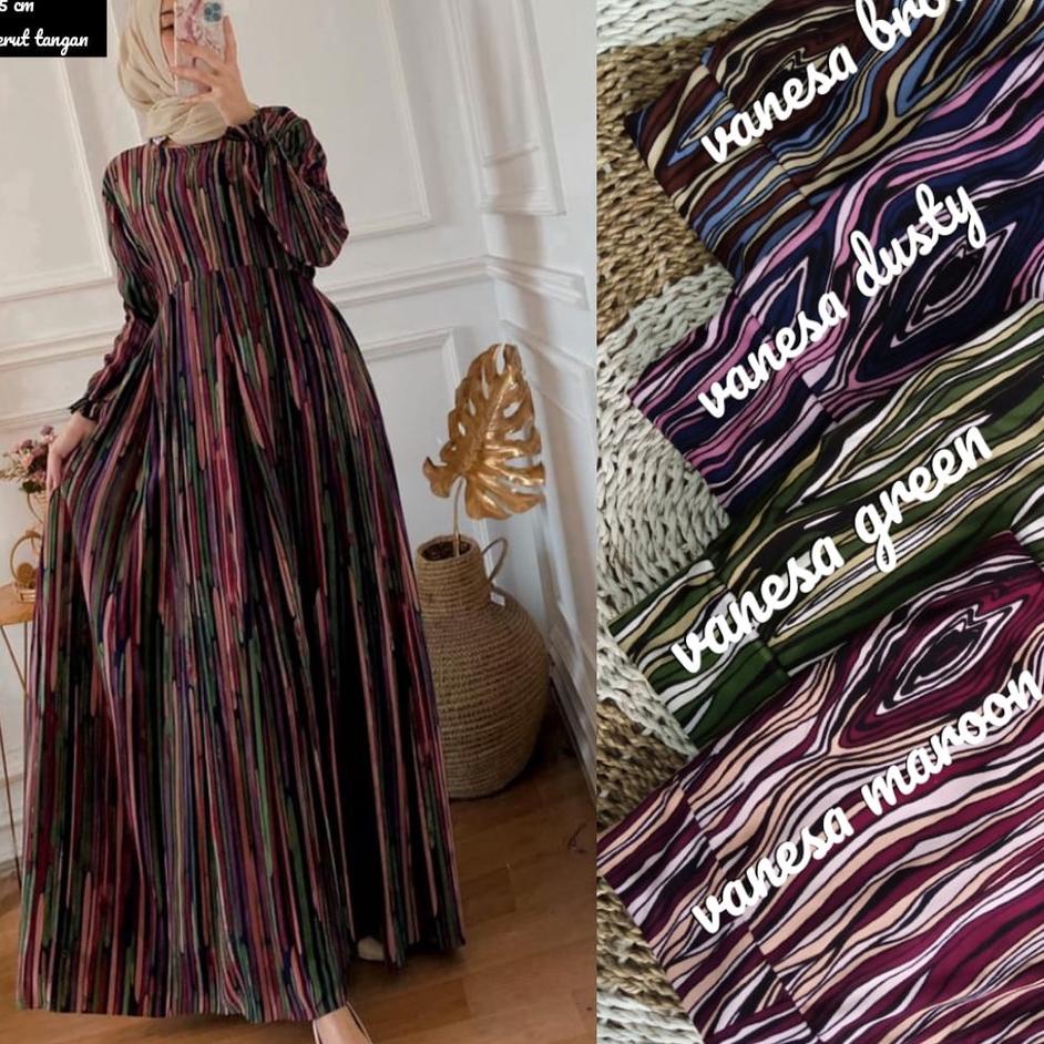 Sale Gamis  Murah /  HYGET Busui Tali Serut Samping MOTIF dy