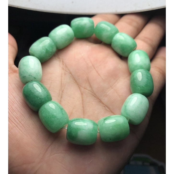 Gelang Giok Asli Hijau Muda Grade A