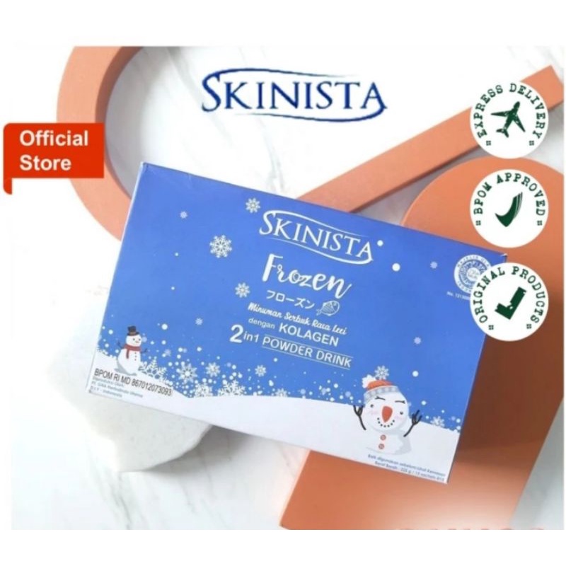 SKINISTA FROZEN COLLAGEN 2 IN 1 POWDER DRINK 1 BOX/15 SACHET ORIGINAL