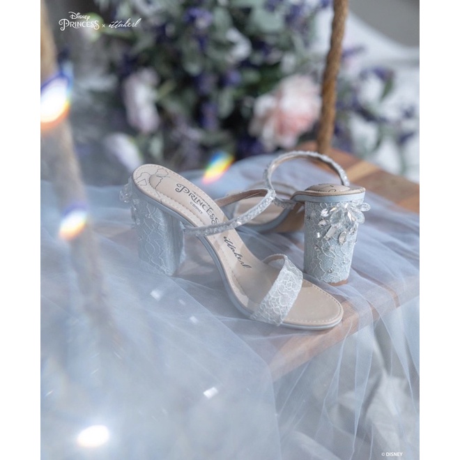 ITTAHERL X Disney Princess Cinderella VOL 2 Fairytale 90mm Blockheels Strap Sky Size 39