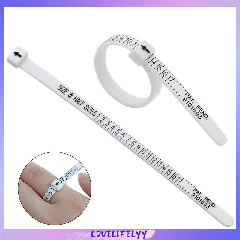 

Pengukur Cincin Ukuran Cantik/Cincin Penggaris Lembut Standar/Alat Ukuran Cincin Coil Jari US -LOY