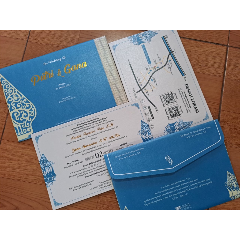 Undangan Single Hard Cover Jawa