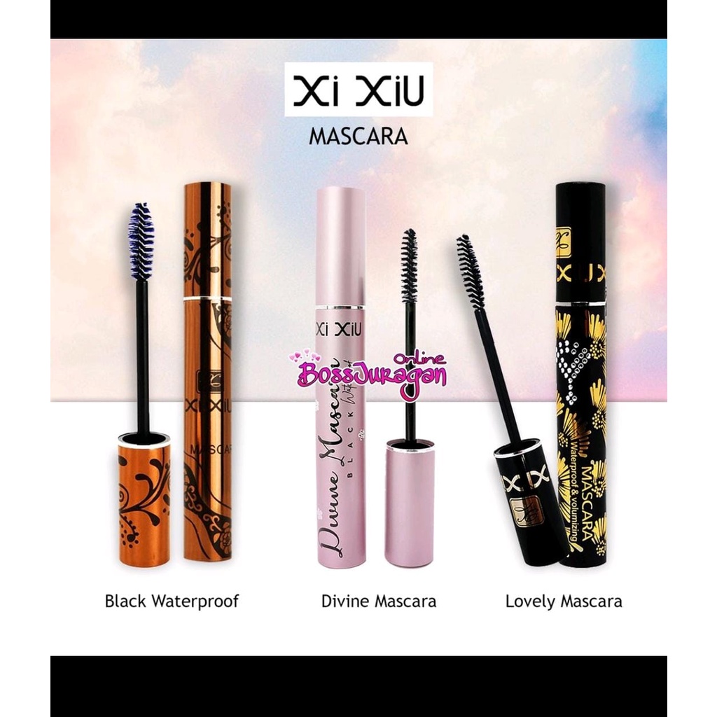 XI XIU MASCARA BLACK/ XIXIU MASCARA LOVELY WATTERPROOF/ MASCRA