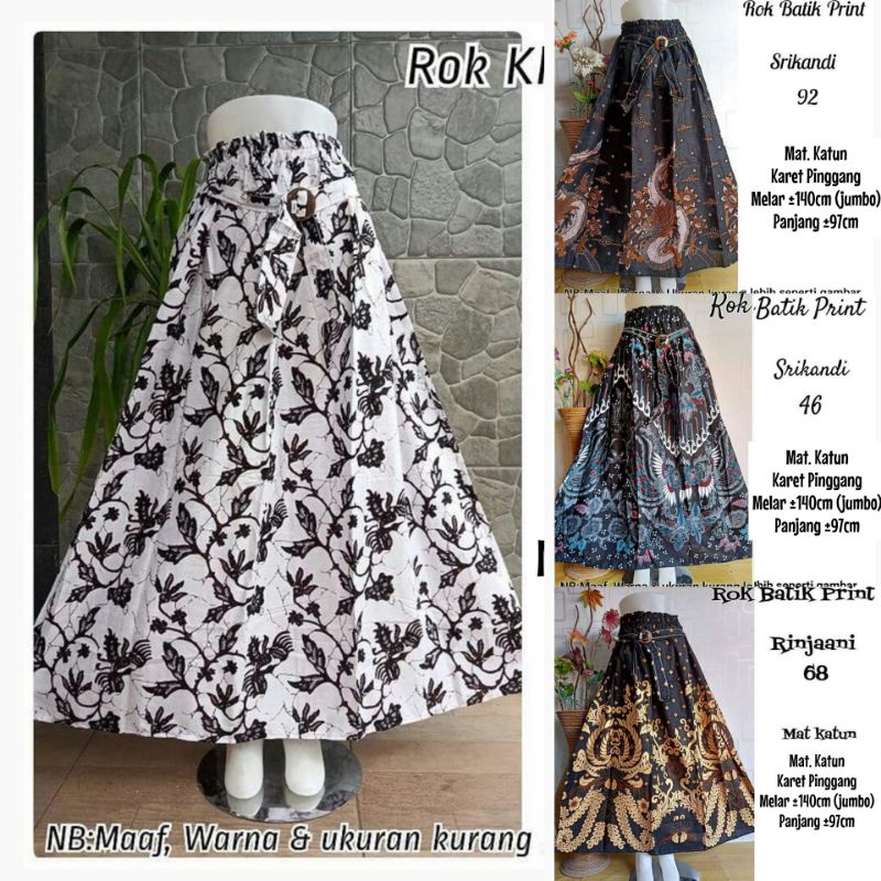 Jual Jumbo Rok Batik Panjang Dewasa Jumbo Rok Payung Wanita Bigsize