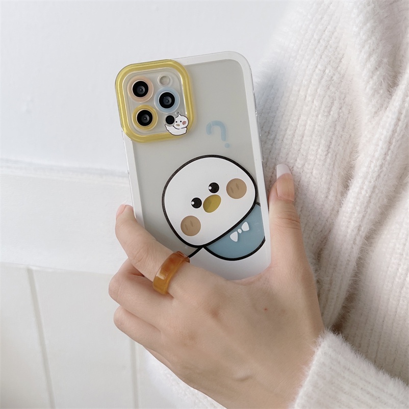 Soft Case Hp Gambar Kartun Beruang Tahan Goncangan Untuk  Casing Compatible for iPhone 13 12 11 Pro Max IPhone Xs Max X Xr iPhone 7 8 6 6s Plus SE 2020 Phone Case