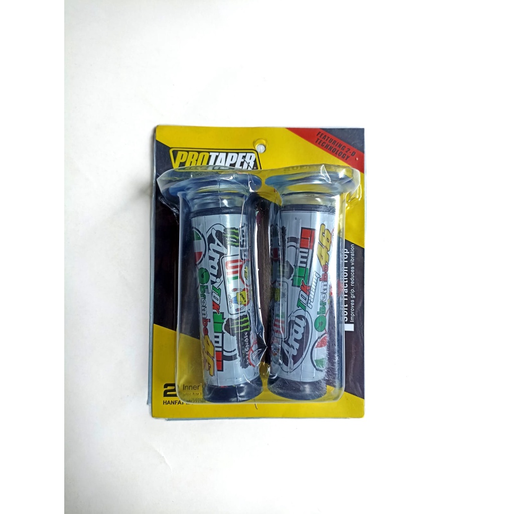 HANDGRIP TRANSPARAN MOTIF ARAI HANDGRIP MOTOR UNIVERSAL