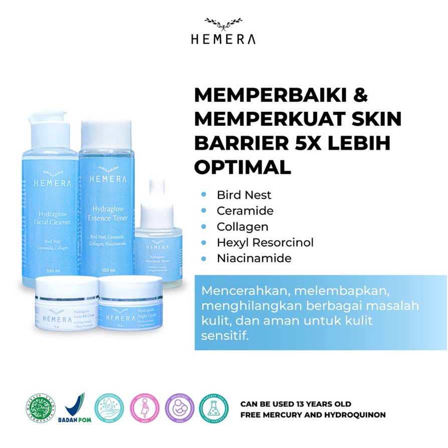 COMBO Hemera Paket  Skincare Infusion Glowing Acne Termurah Hemera Skincare Serum Animate Skincare Barrier Acne Glowing OFFICIAL