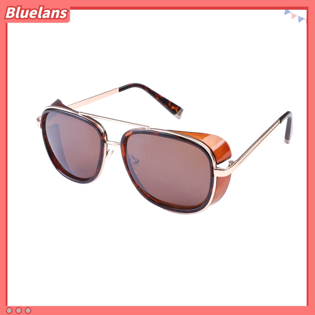 Bluelans Men Women Vintage Anti-UV Eye Protective Sunglasses Windproof Driving Eyewear