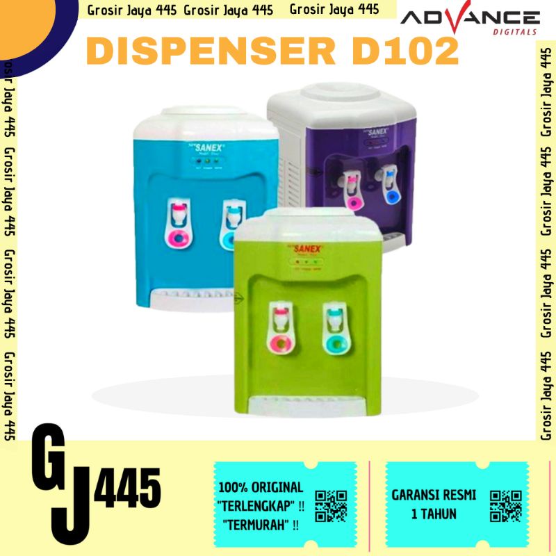 SANEX DISPENSER D102 / D-102 / D 102 (NORMAL AND HOT) GARANSI RESMI