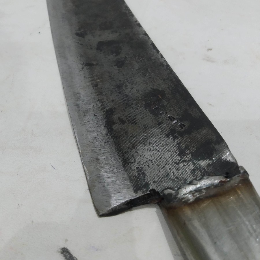 Pisau panjang kotak ramping kebun ladang serbaguna gagang Besi