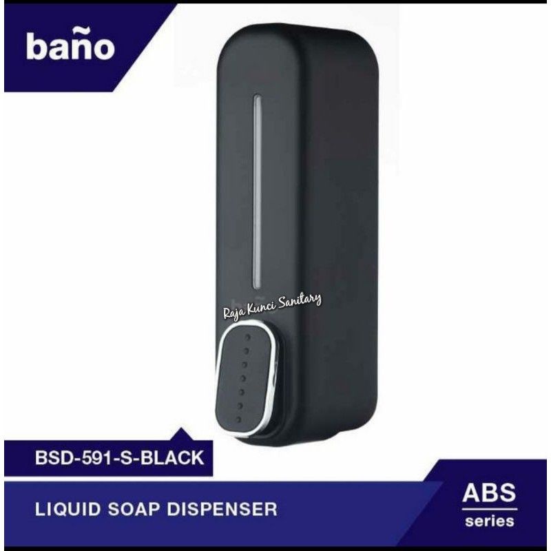 Soap dispenser single black/chrome/ Tempat sabun cair single hitam/dispenser sabun