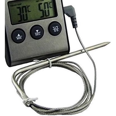 

Diskon✔️Termometer Makanan w Timer Stainless Steel Food Thermometer Water D24|RA5