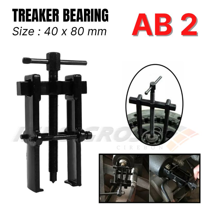 Treker Bearing AB 2 / Armature Bearing / Treaker Bearing Puller 40x80mm AB2 Alat Pelepas Bearing