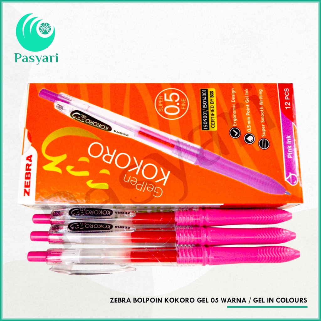 

Zebra Bolpoin Kokoro Gel 05 Warna / Gel In Colours