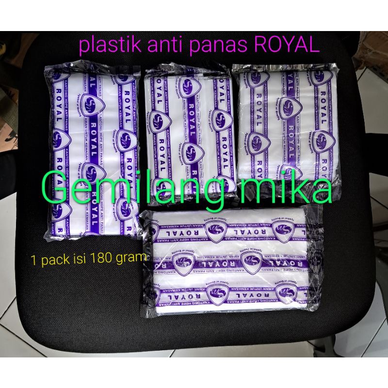 plastik anti panas tebal Royal isi 180gram