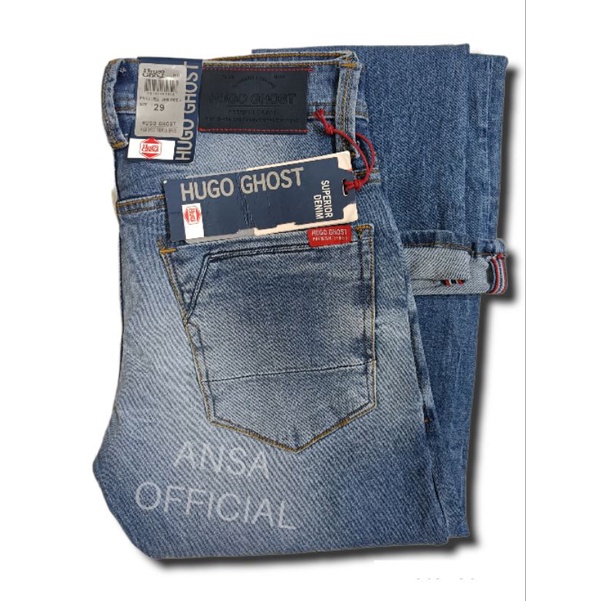 ANSA CELANA PANJANG JEANS PRIA HUGO GHOST ORIGINAL PREMIUM