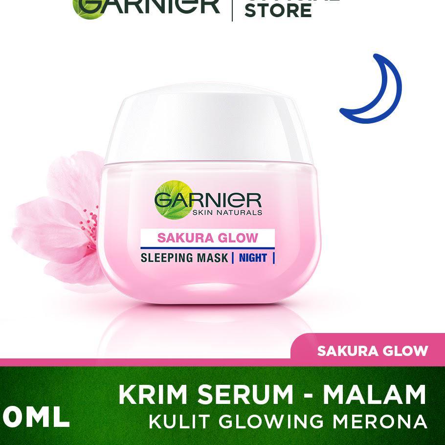 limited Edition✔️Garnier Sakura Glow Kit Day &amp; Night Cream - Moisturizer Skincare Krim Siang Malam (Light complete)|RA9