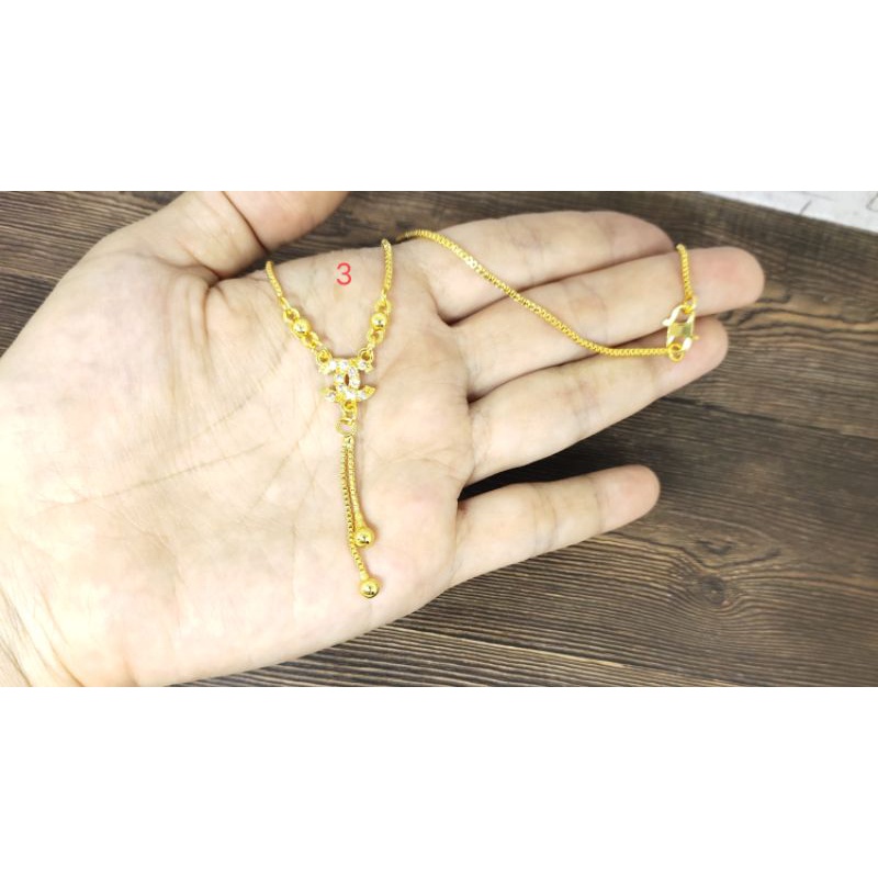 Fifi Fashion Kalung Koye Juntai Model Perhiasan Lapis Emas 18K KY001