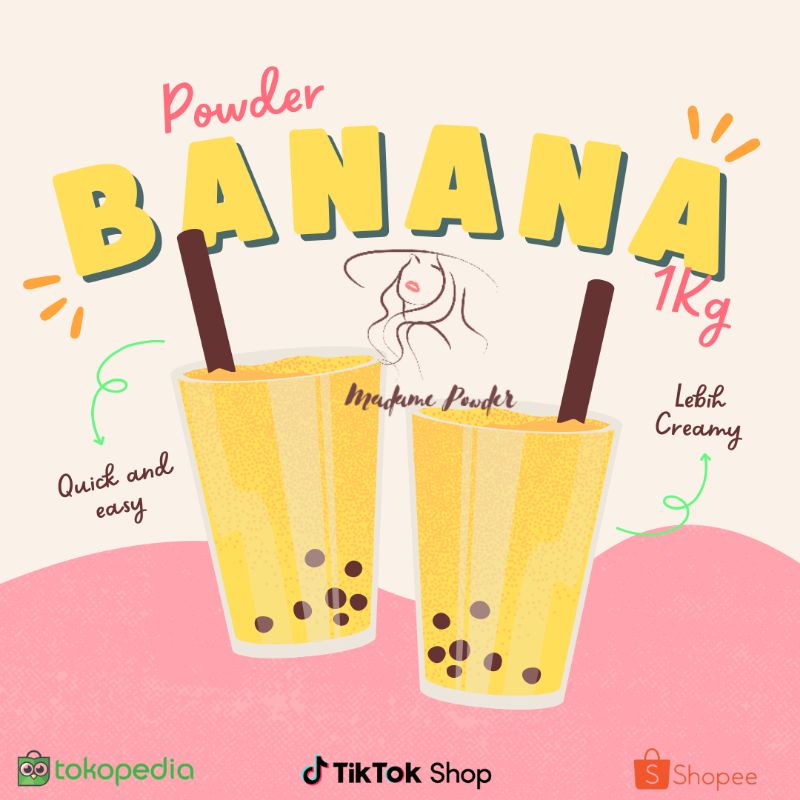 

Bubuk Minuman Pisang 1 Kg Banana Powder Drink Gresik