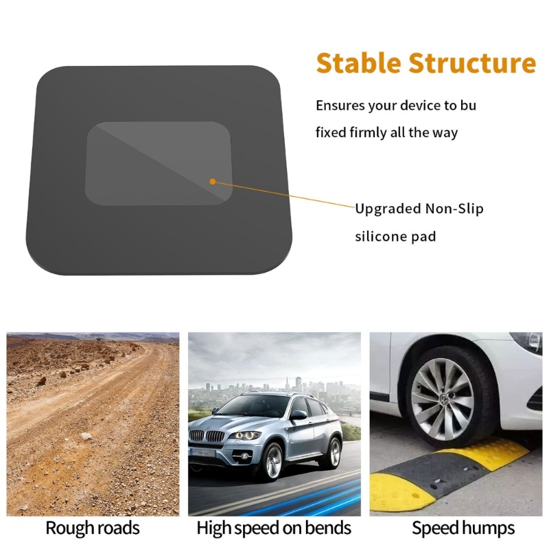 Zzz Stand Holder / Dudukan Ponsel / GPS Bahan Silikon Gaya Simple Tahan Lama Anti slip Untuk Dasbor Mobil