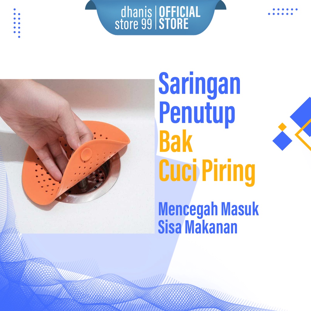 Saringan Penutup Bak Cuci Piring Kitchen Sink Filter Perlengkapan Dapur Penyaring Sisa Makanan Berkualitas