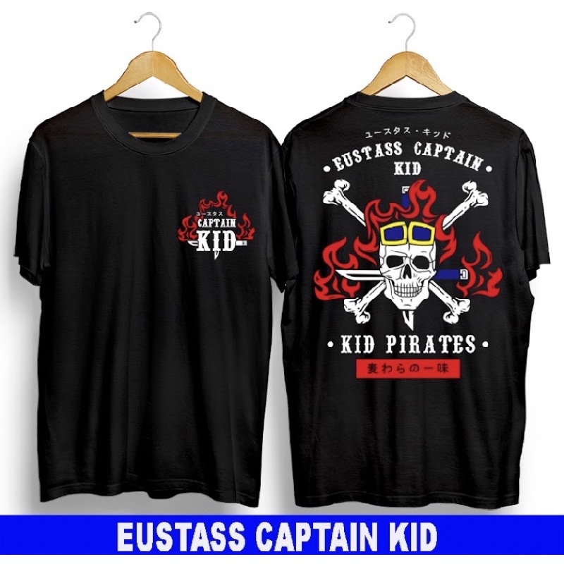 T-shirt Kaos/Baju Distro Original Eustass Captain Kid