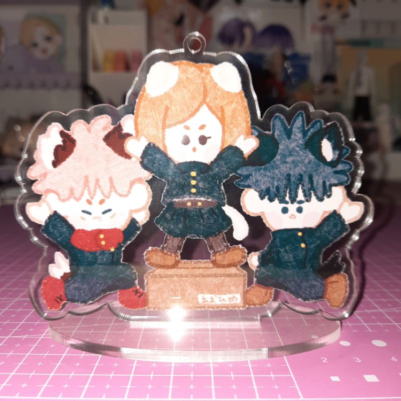 standee jujutsu kaisen first year yuuji nobara megumi by byaohimeee