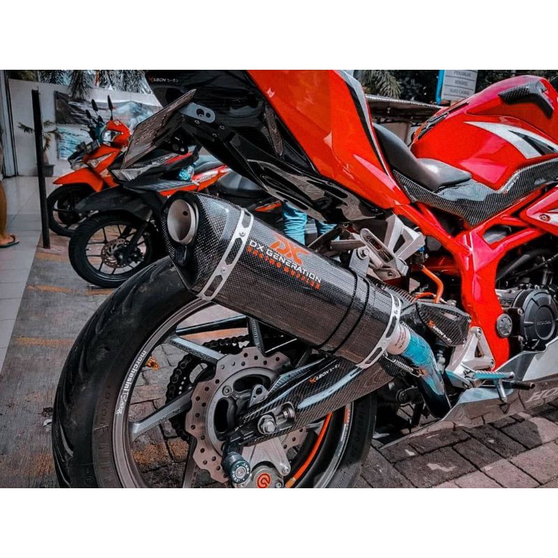 Knalpot Racing DX generation tipe RvR Long Carbon Fullsistem Aerox Nmax PCX Xmax CBR150 NewCB GSX R1
