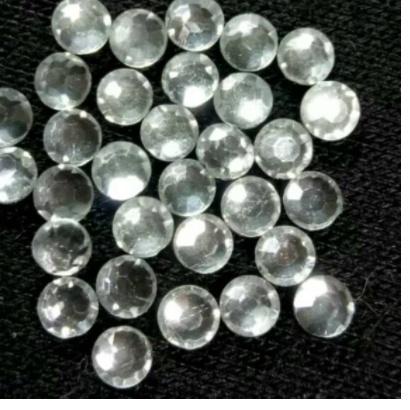 Discount Today Mote gosok hotfix 5mm warna silver putih grosir
