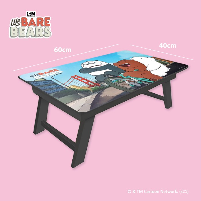 

We Bare Bears Folding Table / Meja Lipat 60x40 cm (Hugging) - Bicycle