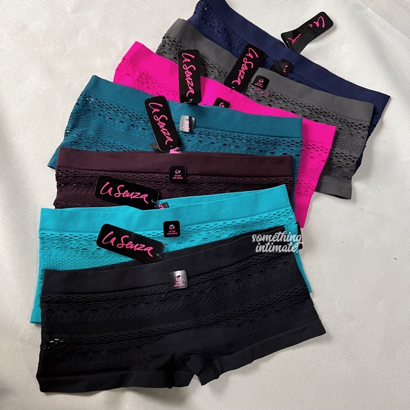 [FULL TAG] LASENZA Soft Seamless Boyshort Panty #1 Sultry Argyle Fishnet Ultrasoft Modal Panties Und