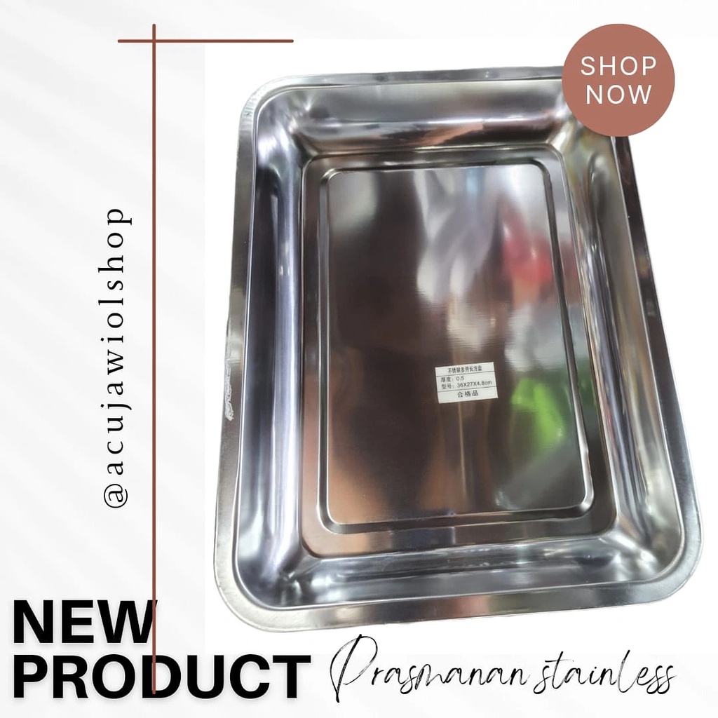 PRASMANAN STAINLESS SEGI PANJANG TEBAL